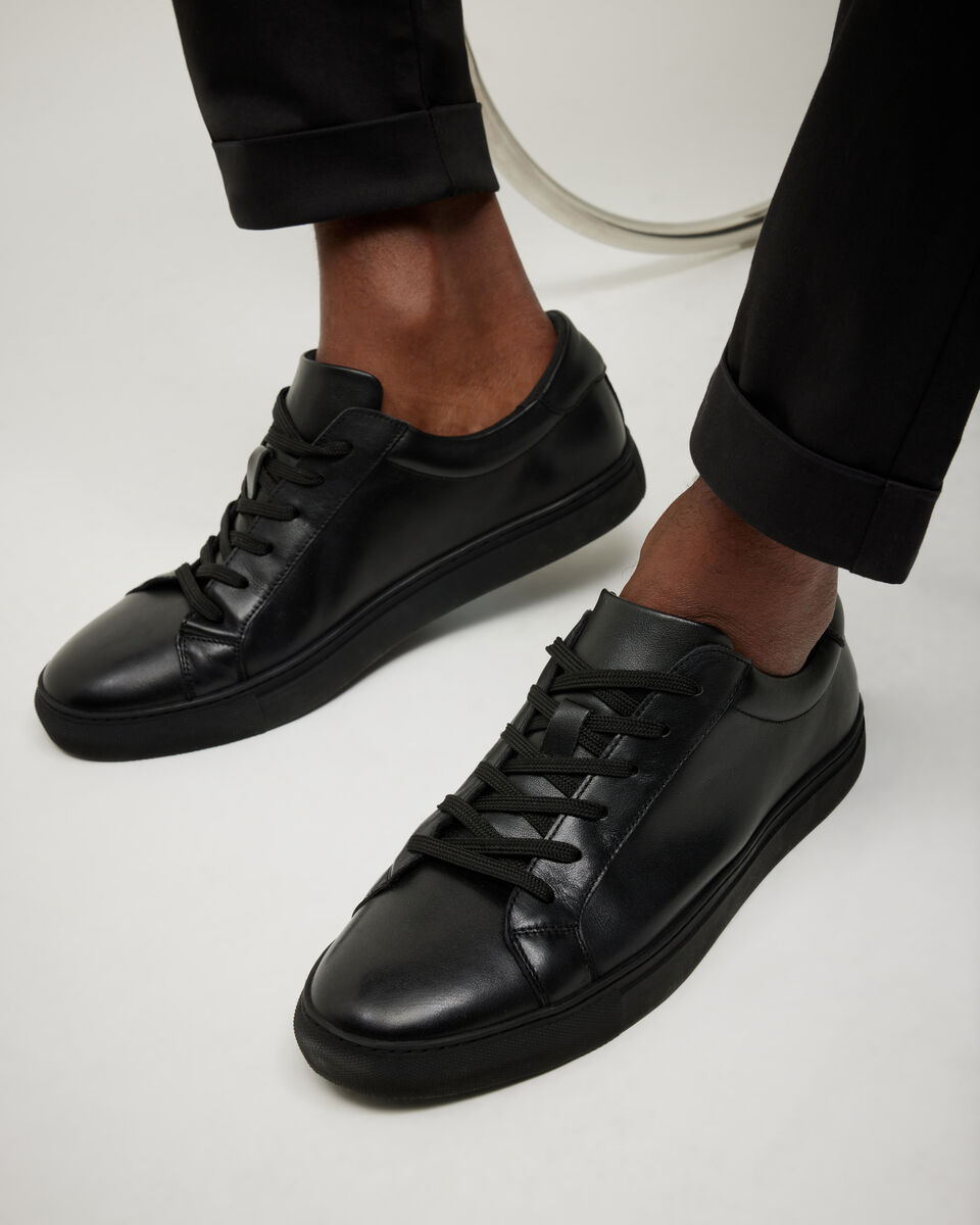 Classic leather sneaker, Black, hi-res
